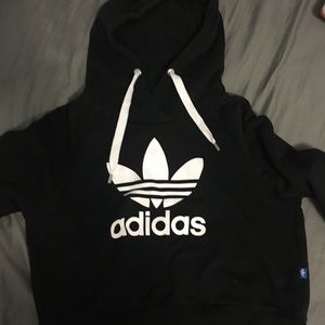 cropped adidas sweatshirt
